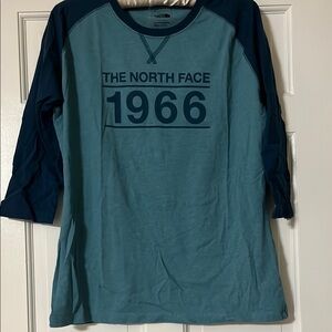 The North Face Blue Raglan Sleeve Shirt